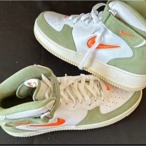 Nike Air Force One Mod OS Oil green/orange Sneakers